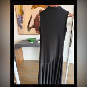 Chic Asymmetrical Black Dress